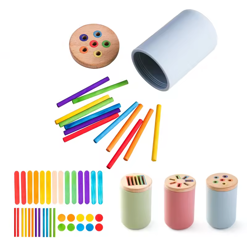 Kids Educational Box - Juguetes de madera Montessori, clasificación de