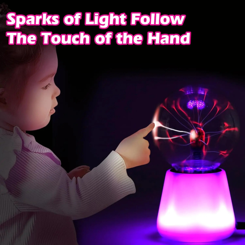 Globe Interactive Light - Lámpara de Plasma Interactiva con Globo
