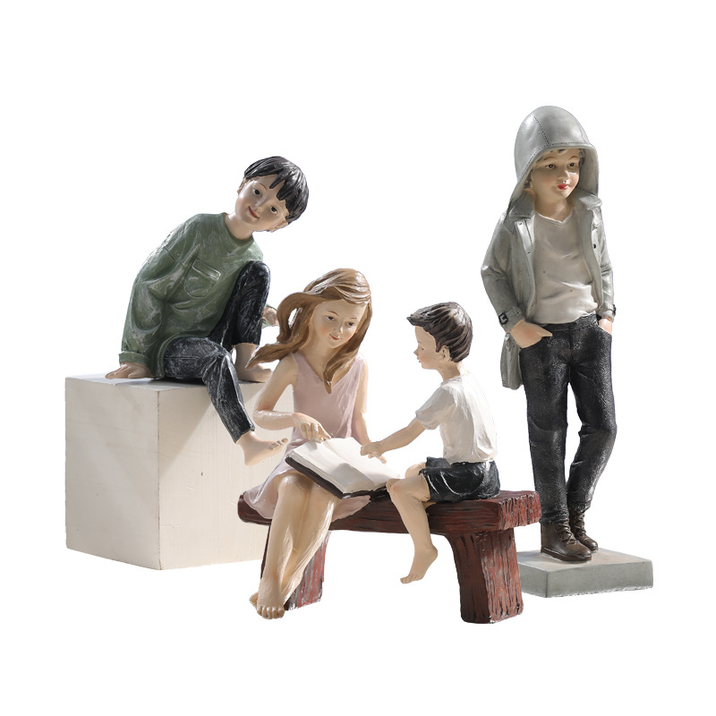 Figuras de resina hechas a man - Kids Education Desk reseña y precio
