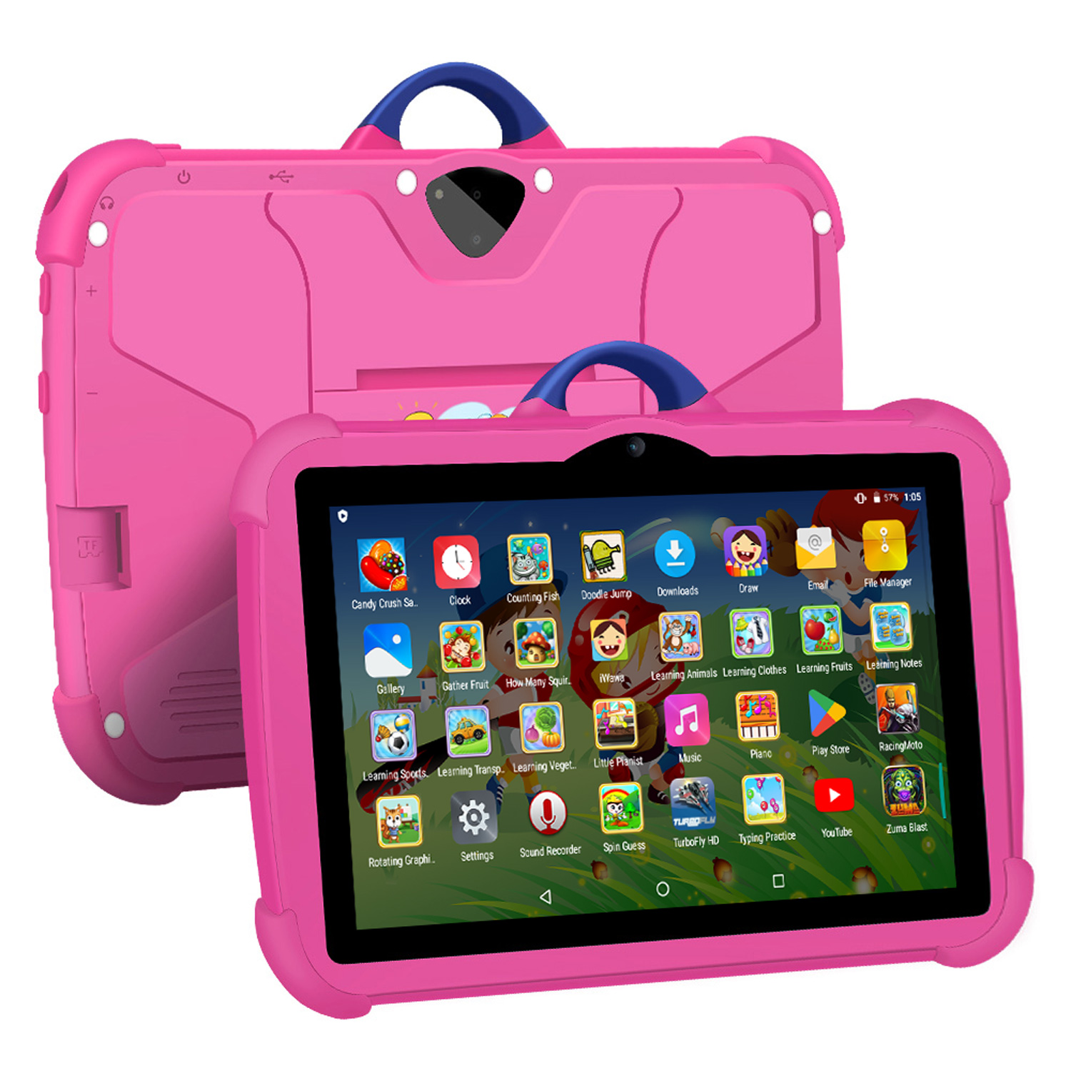 Nuevo patrón de dibujos animad - Kids Education Tablet reseña y precio