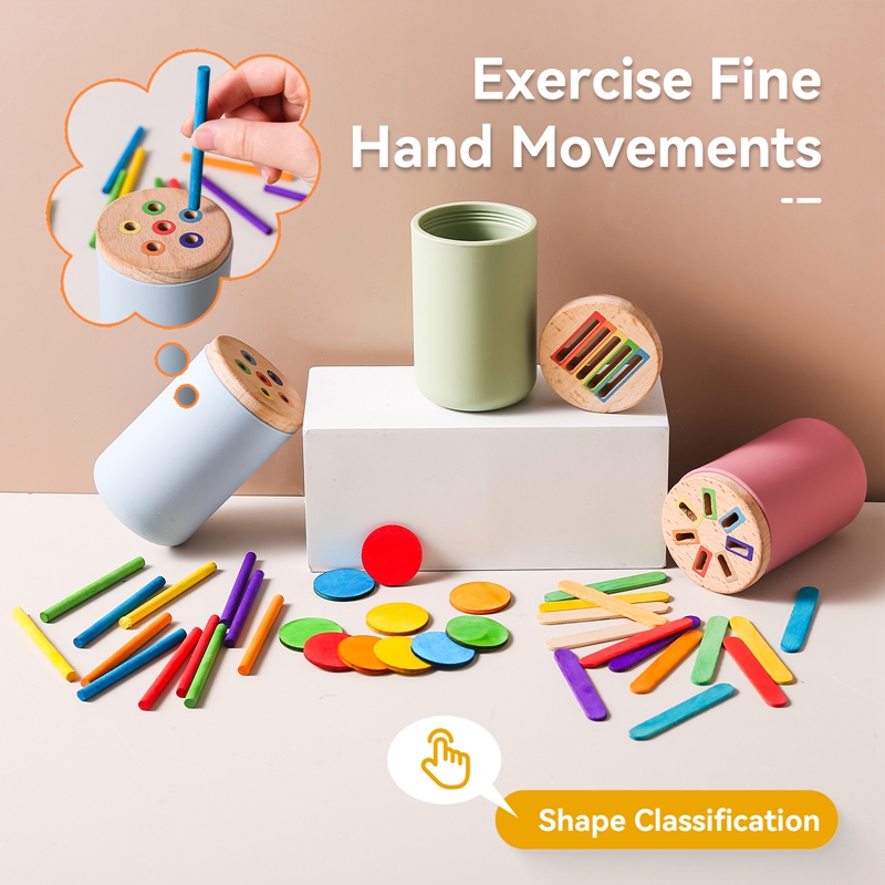 Juguetes de madera Montessori, - Kids Educational Box reseña y precio