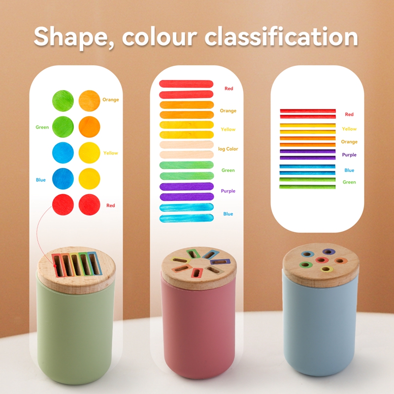 Juguetes de madera Montessori, - Kids Educational Box reseña y precio