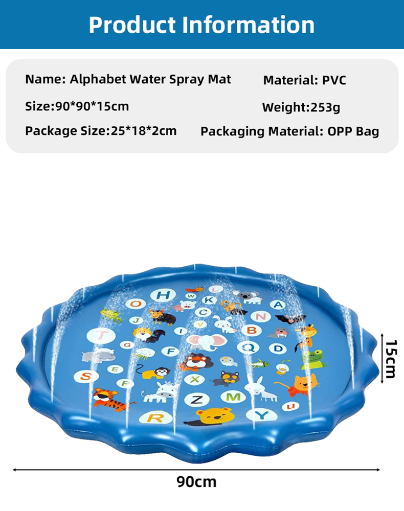Alfombra Inflable de Agua con  - Kids Education Rug reseña y precio