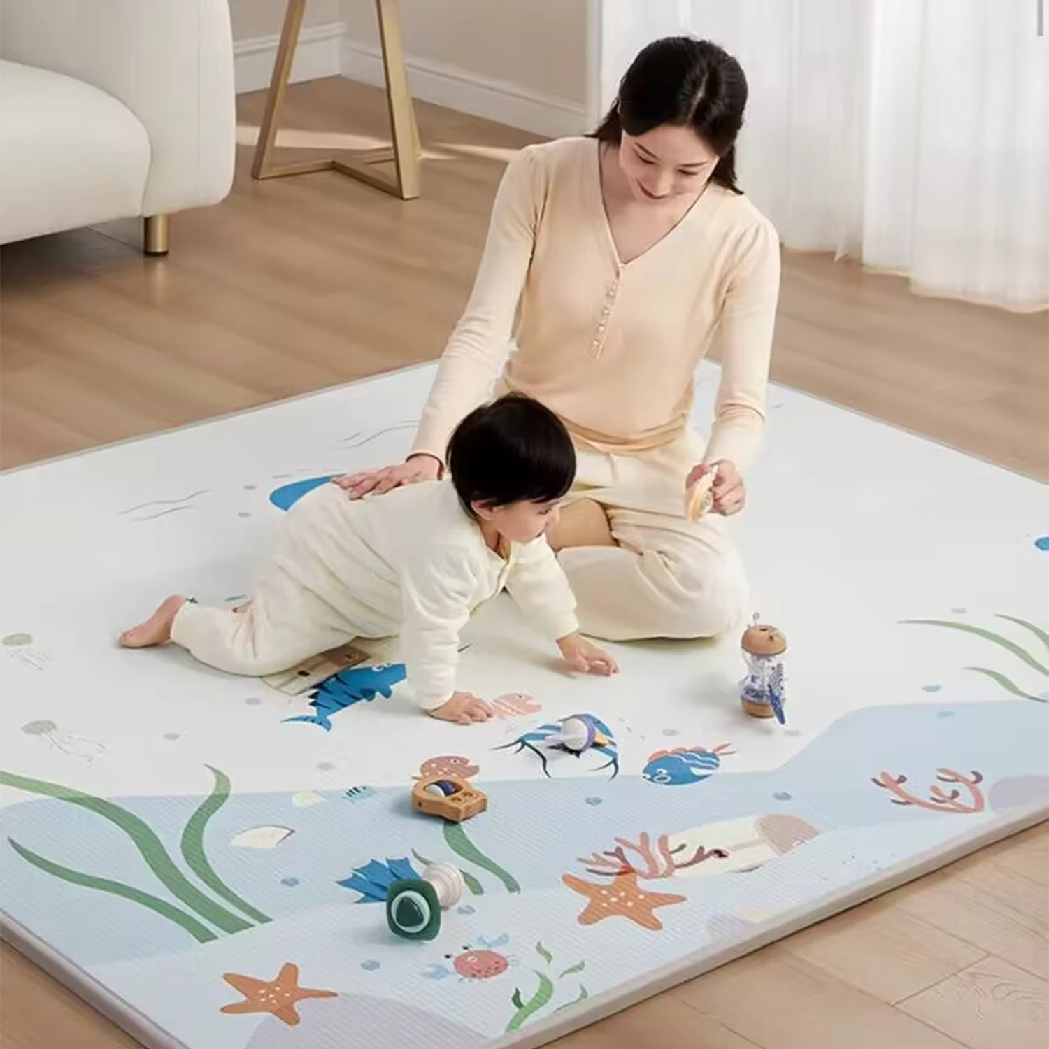 Alfombra de juego impermeable  - Kids Education Bd reseña y precio