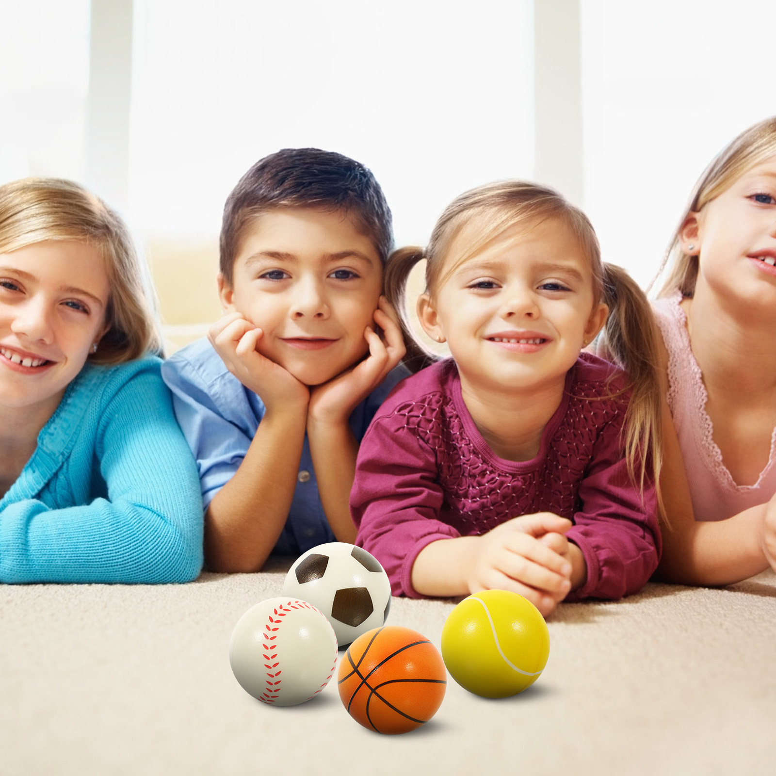 12 Pelotas Deportivas Antiestr - Kids Education Desk reseña y precio